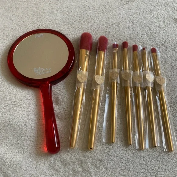 Melt Cosmetics Amor y Mariposas Butterfly Brush Set & Makeup Handheld Mirror NWT